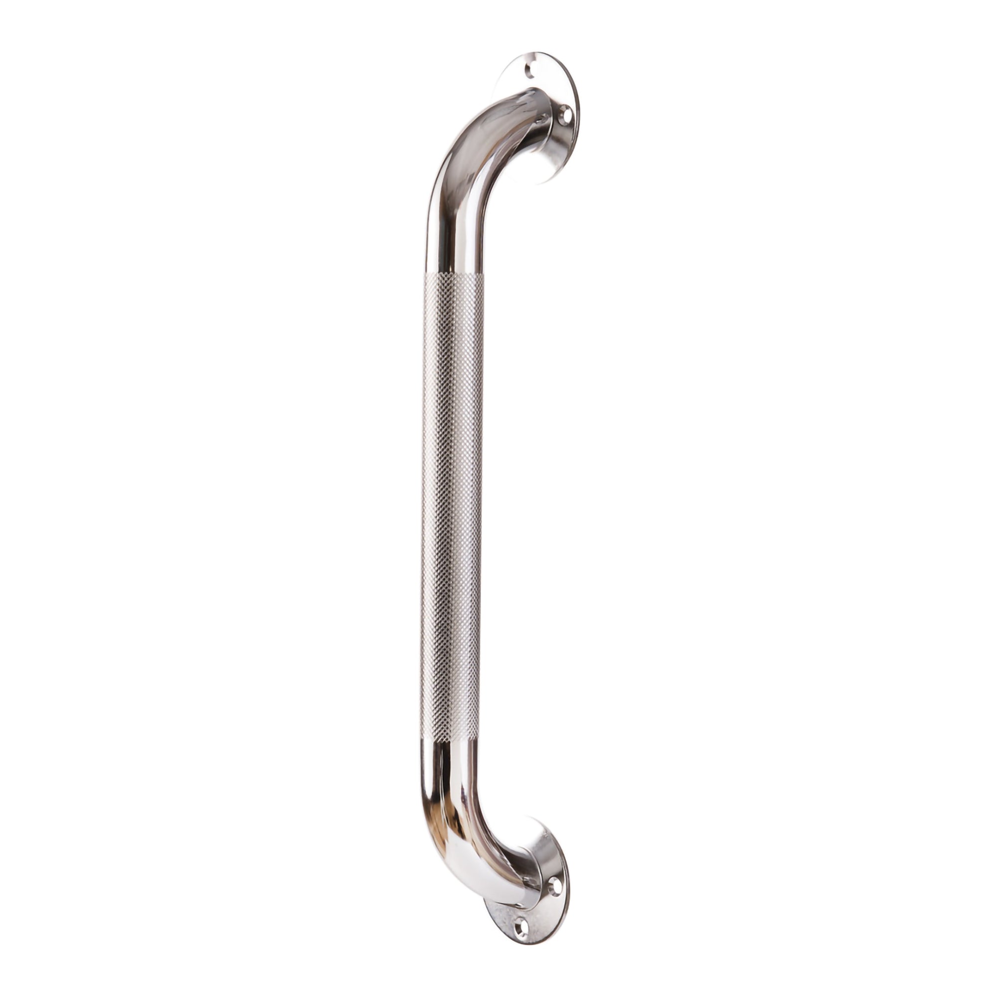 Bathtub Grab Bar DMI Silver Knurled Steel