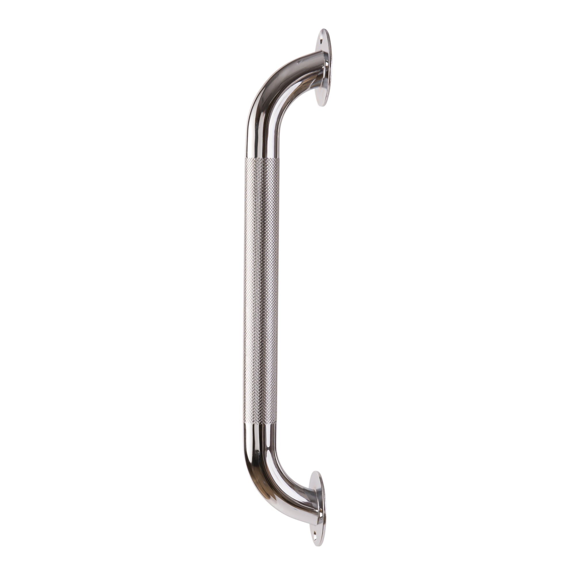 Bathtub Grab Bar DMI Silver Knurled Steel