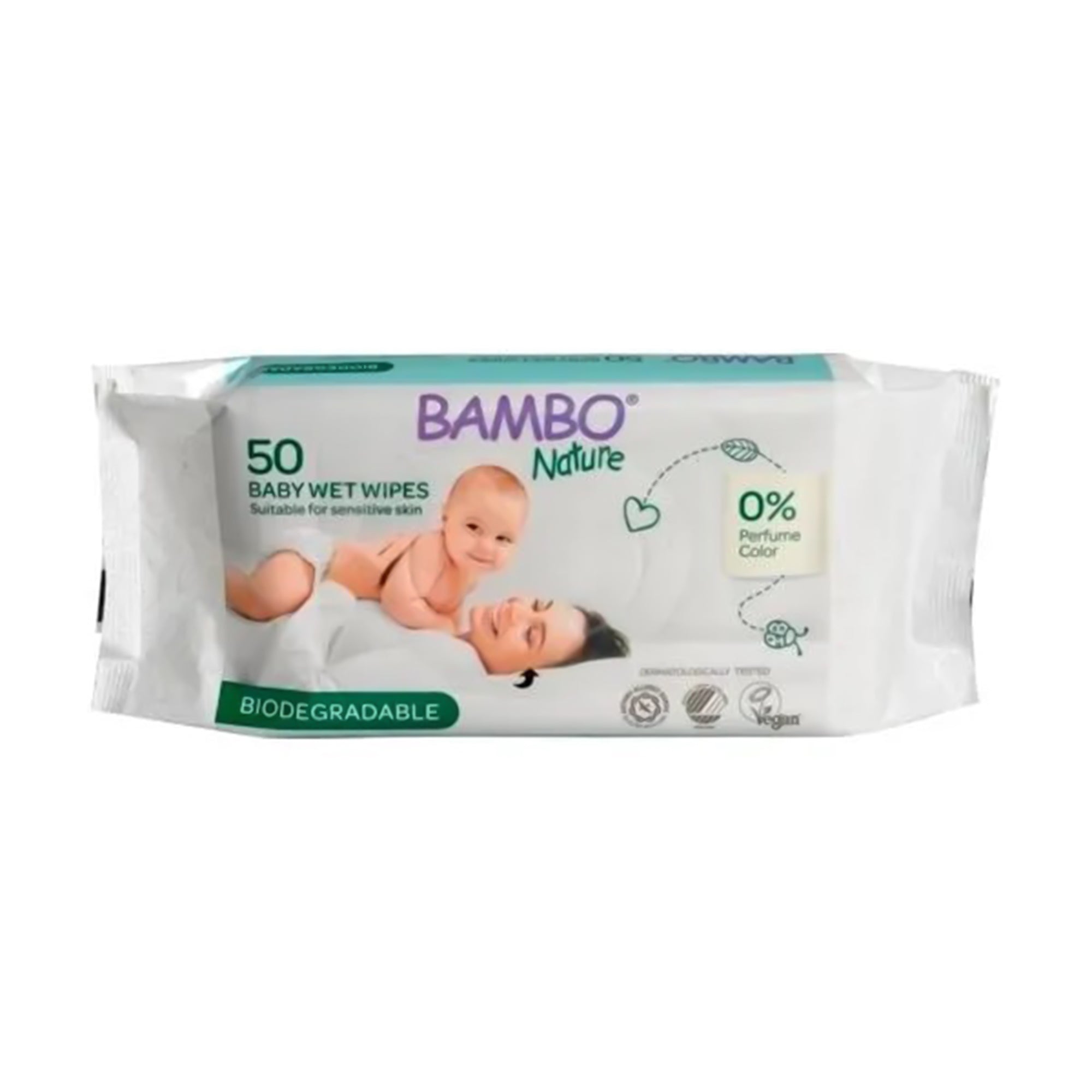 Baby Wipe Bambo Nature Soft Pack Unscented 64 Count, Packaging Type- Case