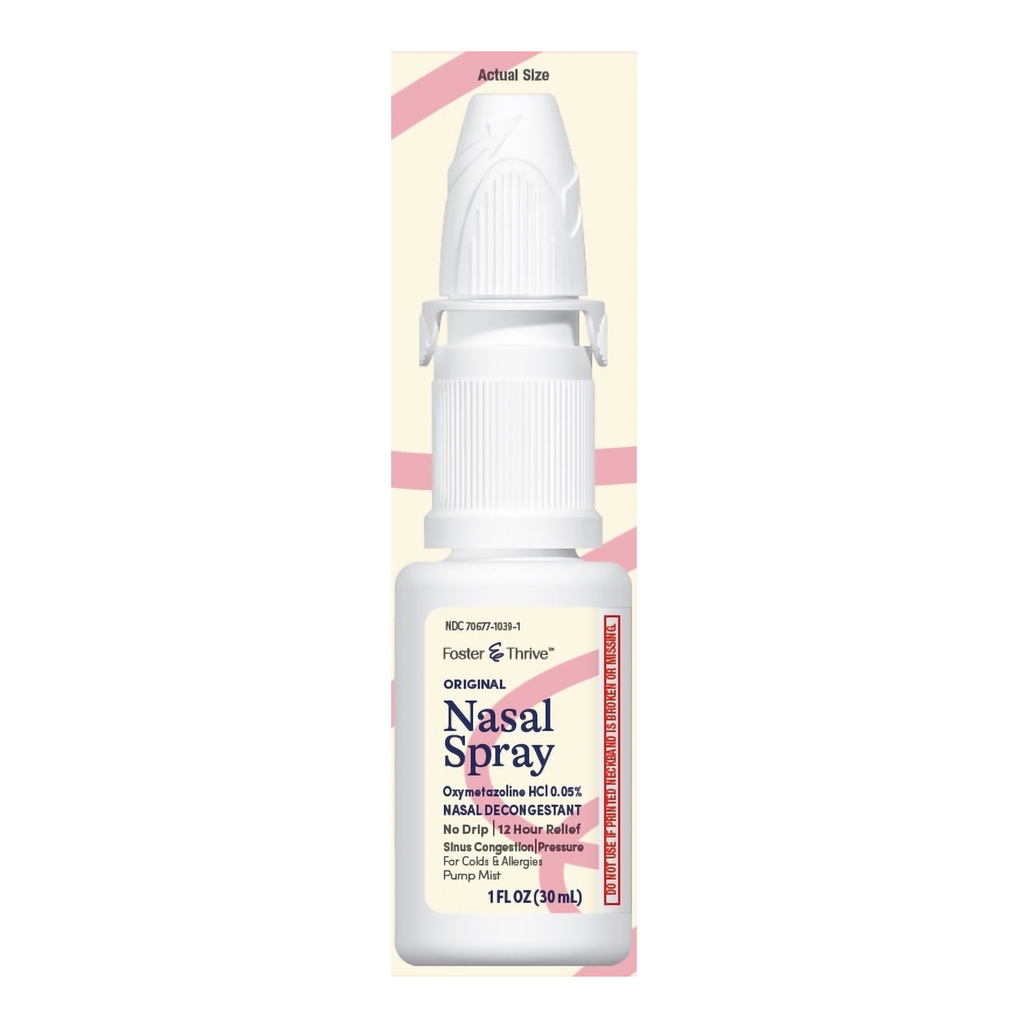 foster thrive oxymetazoline 0 05 saline nasal spray foster thrive sinus relief mk1238963ea