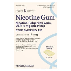 Chicle Foster &amp; Thrive de 4 mg, paquete de 4 unidades