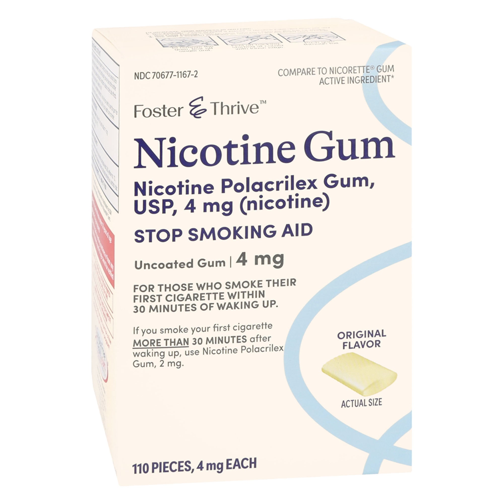 Stop Smoking Aid Foster & Thrive 4 mg Strength Gum, Packaging Type - Packet