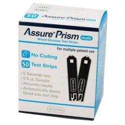 Blood Glucose Test Strips ASSURE Prism Multi 50 Strips per Pack