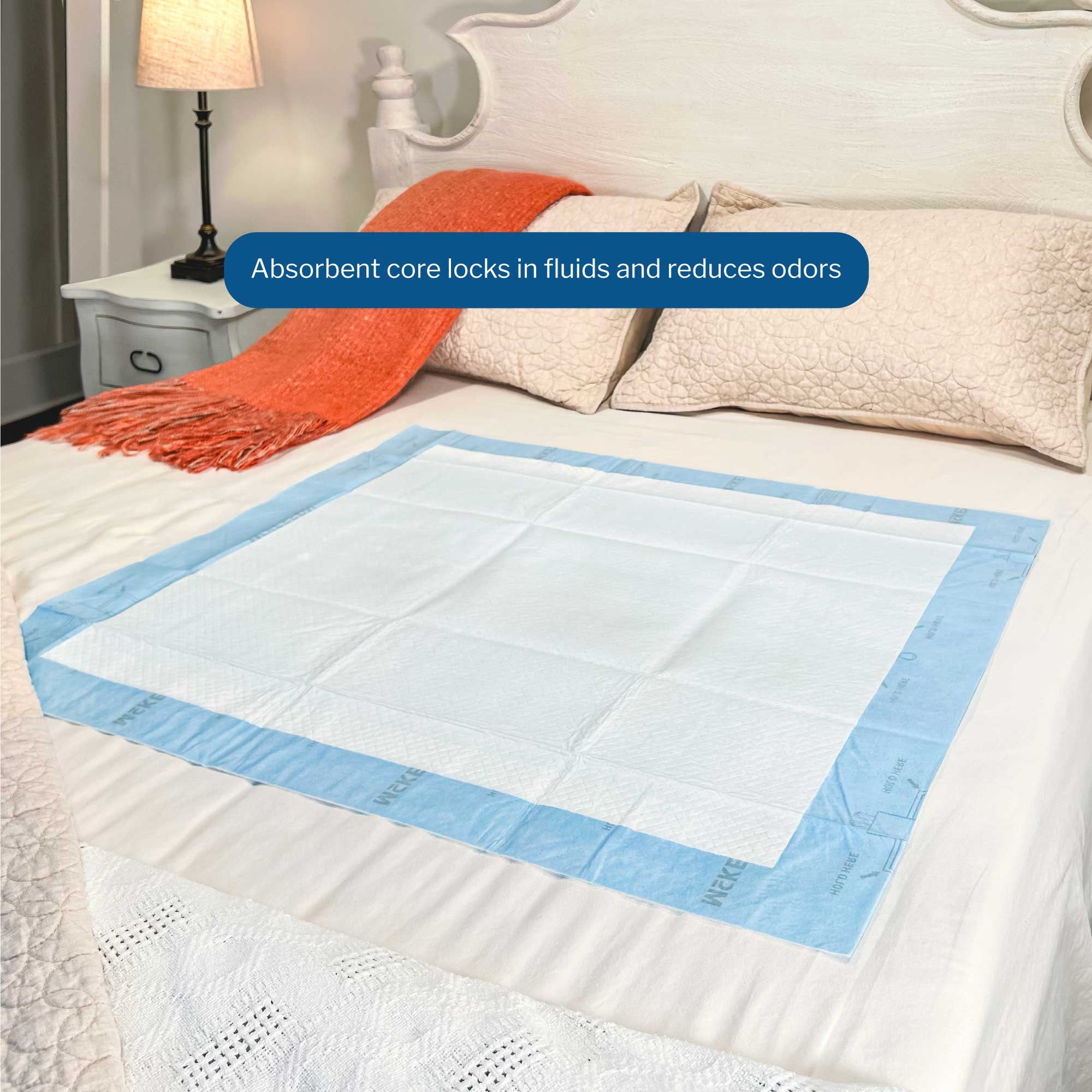 Disposable Underpad McKesson 30 X 42 Inch Super Absorbent Polymer Heavy Absorbency, Packaging Type- Case