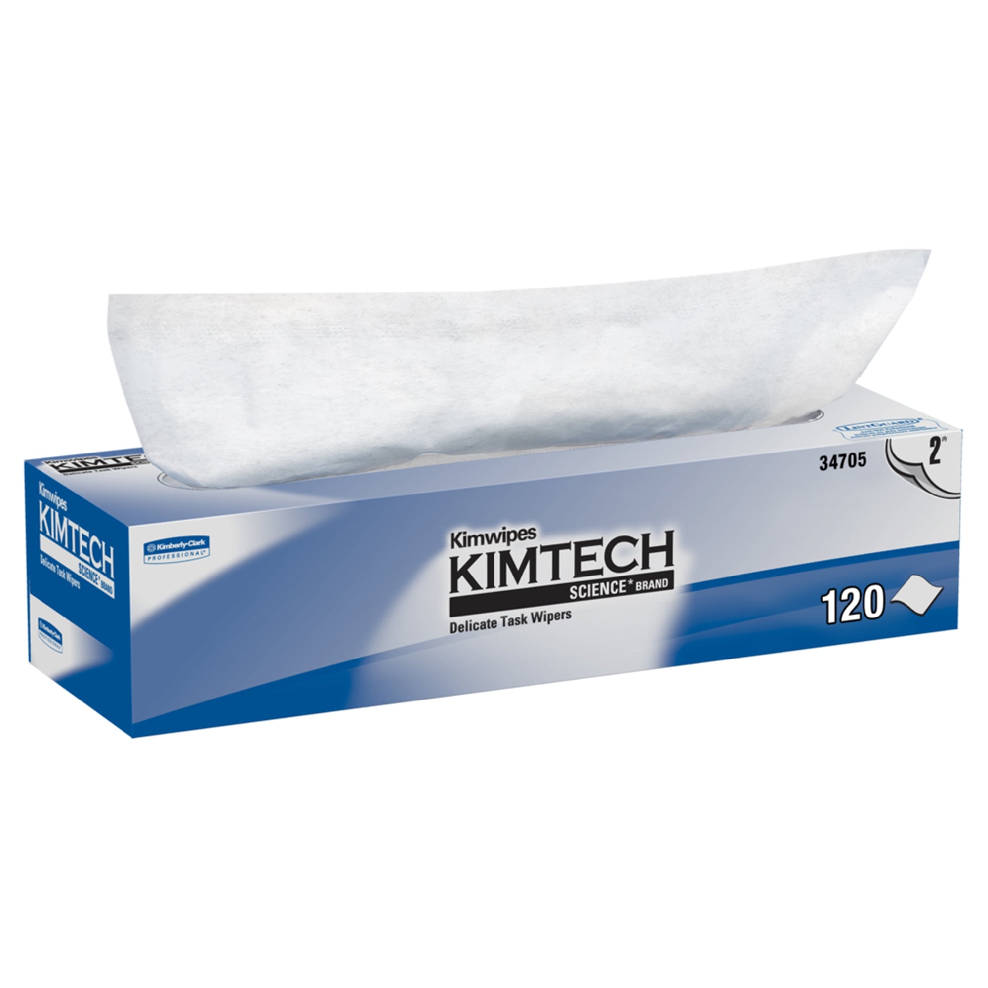 Delicate Task Wipe Kimtech Science Kimwipes Light Duty White NonSterile 2-Ply Tissue 11.22 X 12.3 Inch Disposable