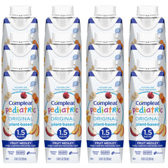 Pediatric Tube Feeding Formula Compleat Original 1.5 Fruit Medley Flavor 250 mL Reclosable Carton Liquid, Packaging Type- Case