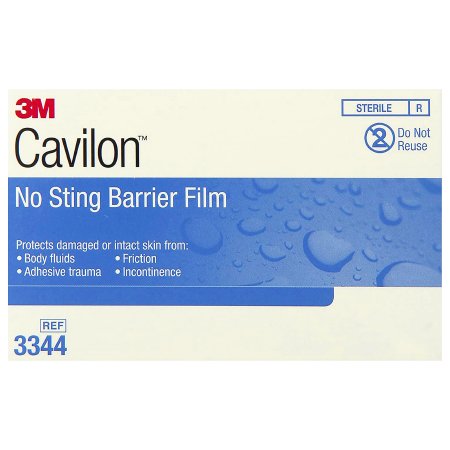 Skin Barrier Wipe 3M Cavilon No Sting 35 to 65% Strength Hexamethyldisiloxane / Isooctane / Acrylate Terpolymer / Polyphenylmethylsiloxane Individual Packet Sterile