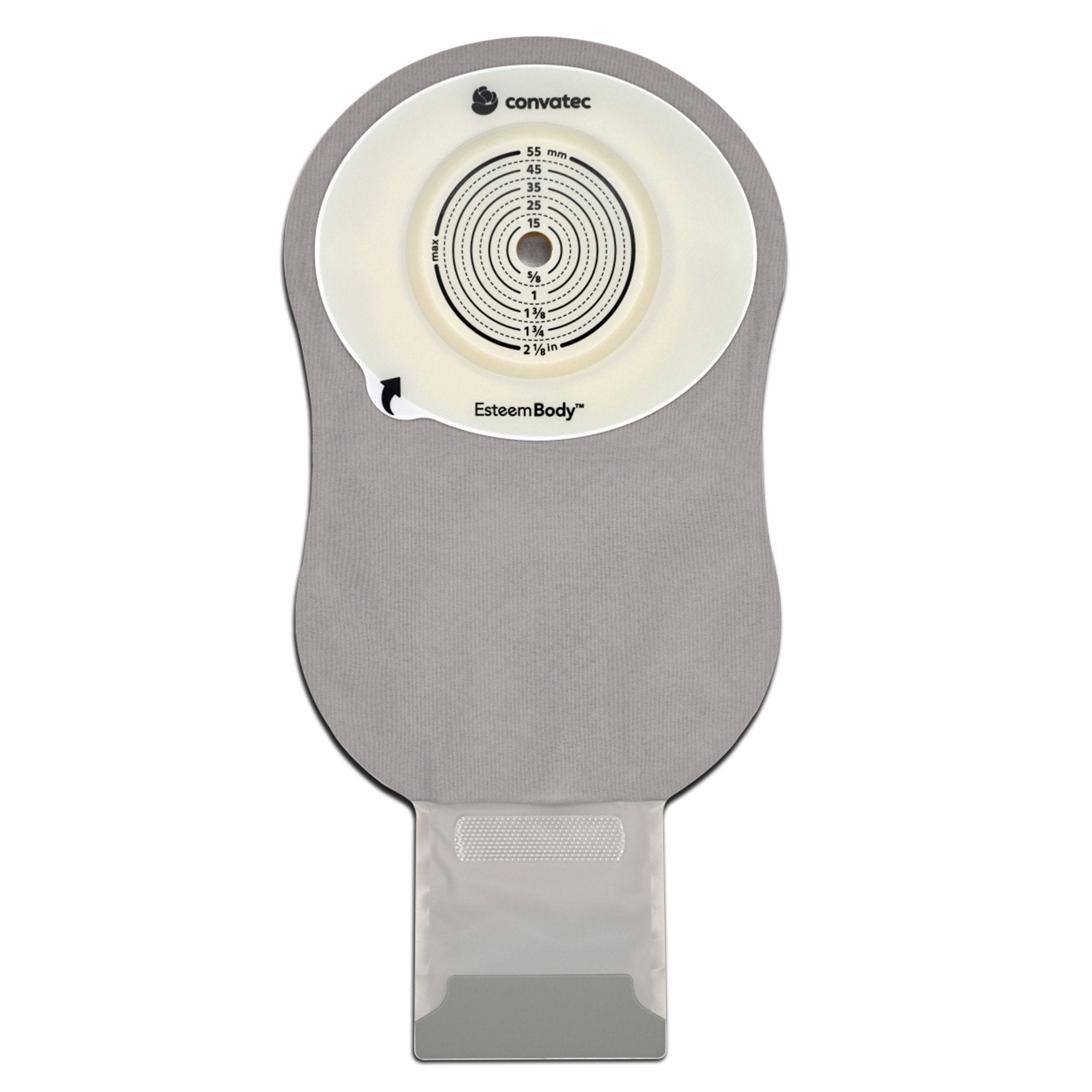 Ostomy Pouch Esteem Body One-Piece System 11 Inch Length Convex, Trim To Fit 10 to 45 mm Stoma Drainable,Packaging Type- Box