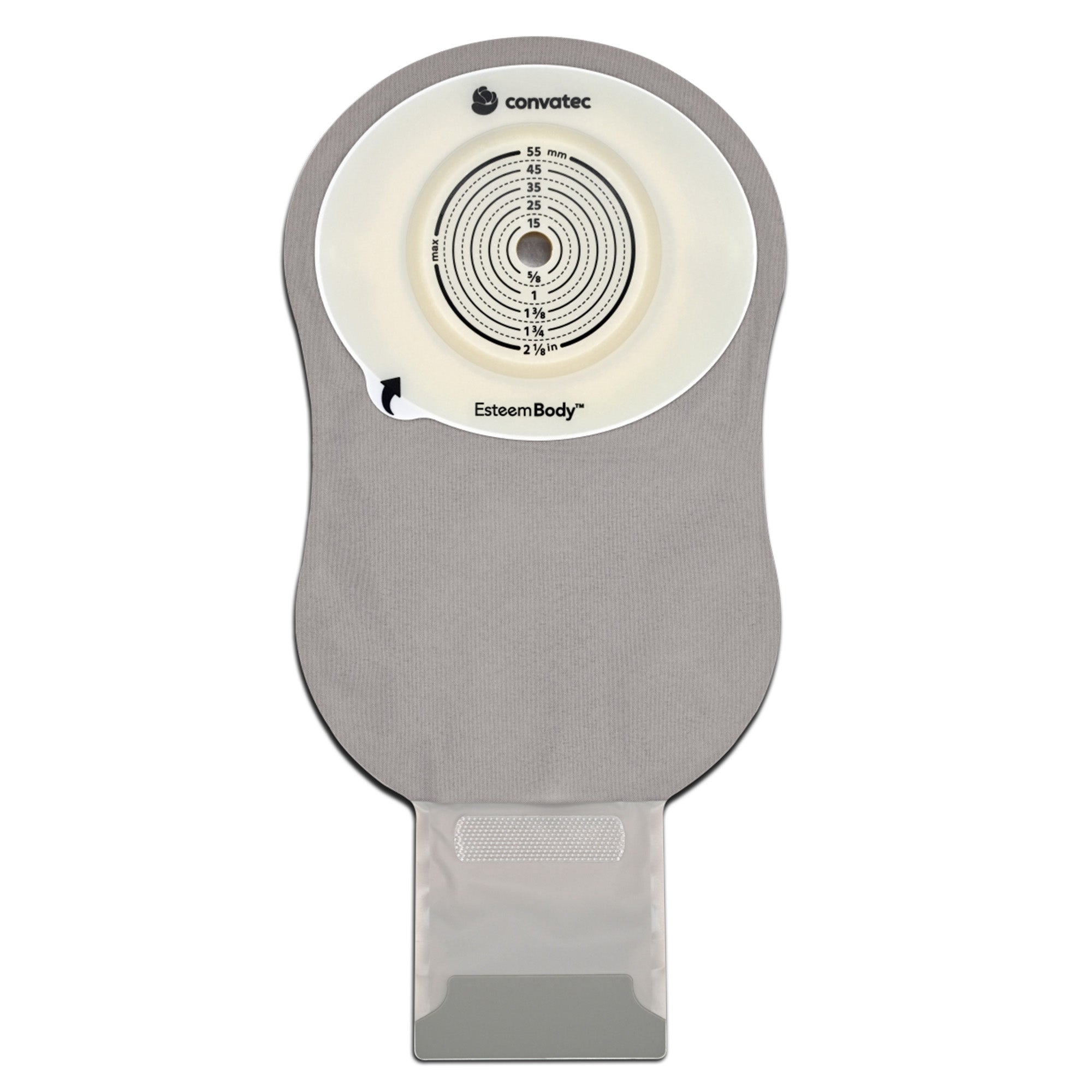 Ostomy Pouch Esteem Body One-Piece System 11 Inch Length Deep Convex, Trim To Fit 10 to 35 mm Stoma Drainable,Packaging Type- Box