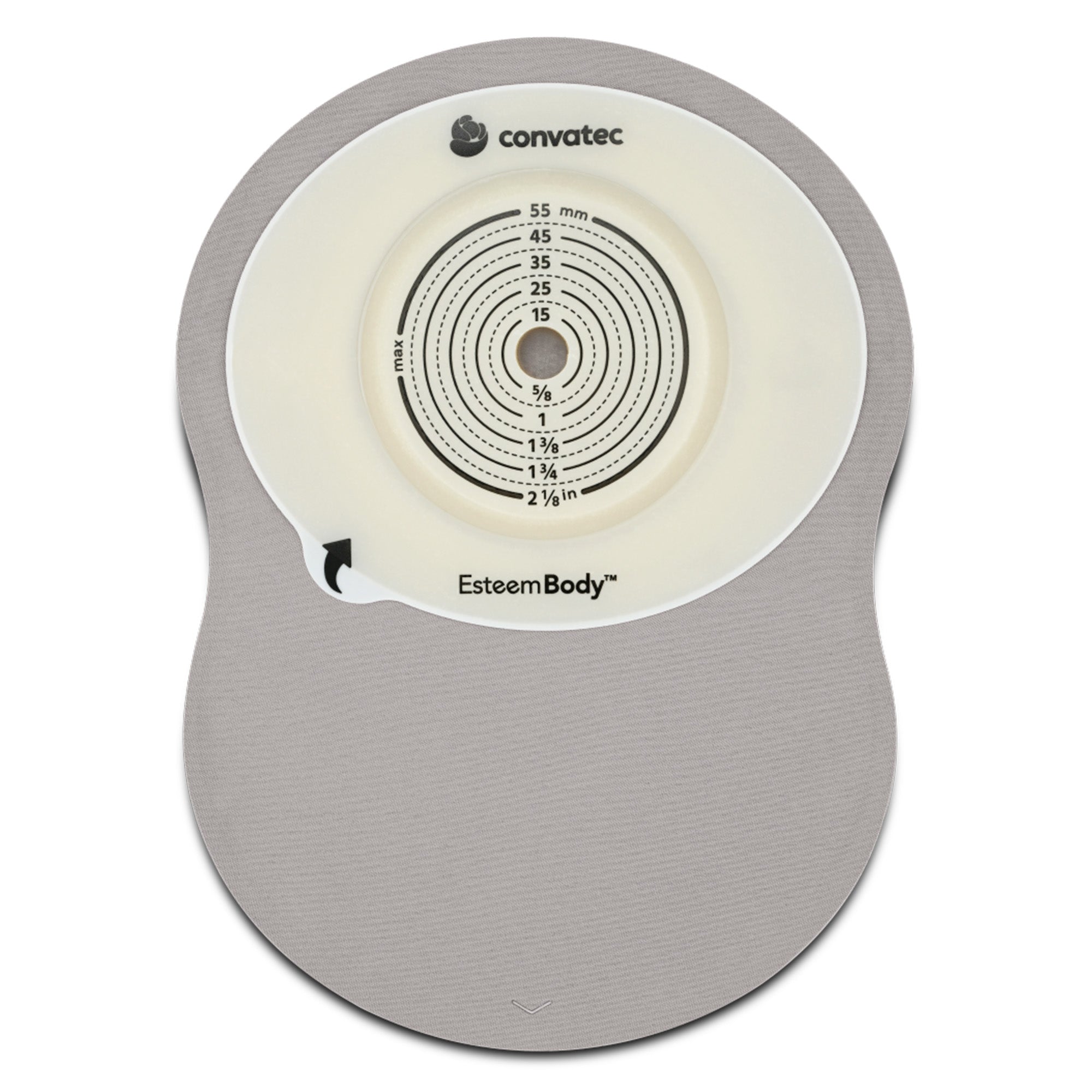 Ostomy Pouch Esteem Body One-Piece System 9 Inch Length Deep Convex, Trim To Fit 10 to 45 mm Stoma Closed End,Packaging Type- Box
