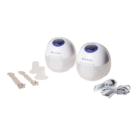 hands free double electric breast pump lansinoh discreetduo