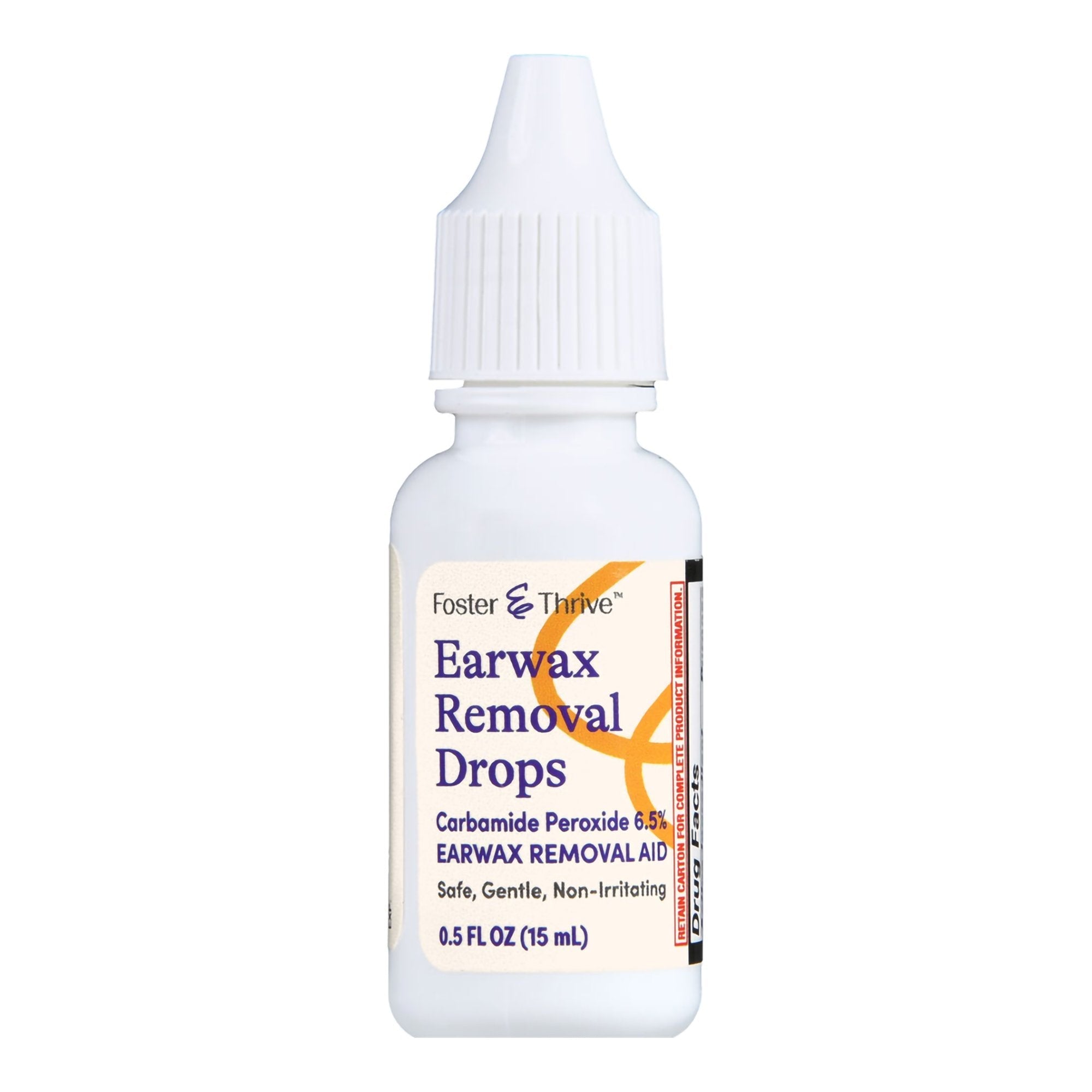 Ear Wax Remover Foster & Thrive 0.5 oz. Otic Drops 6.5% Strength Carbamide Peroxide,Packaging Type- Each