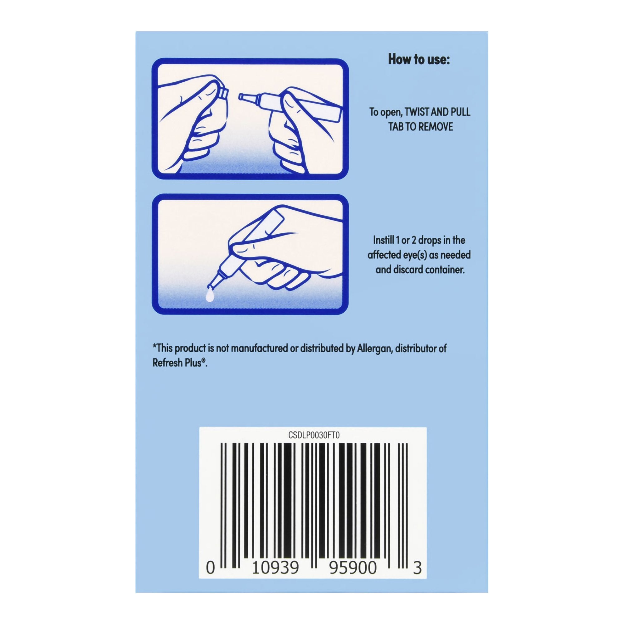 Eye Lubricant Foster & Thrive 0.01 oz. Eye Drops, Packaging Type- Each