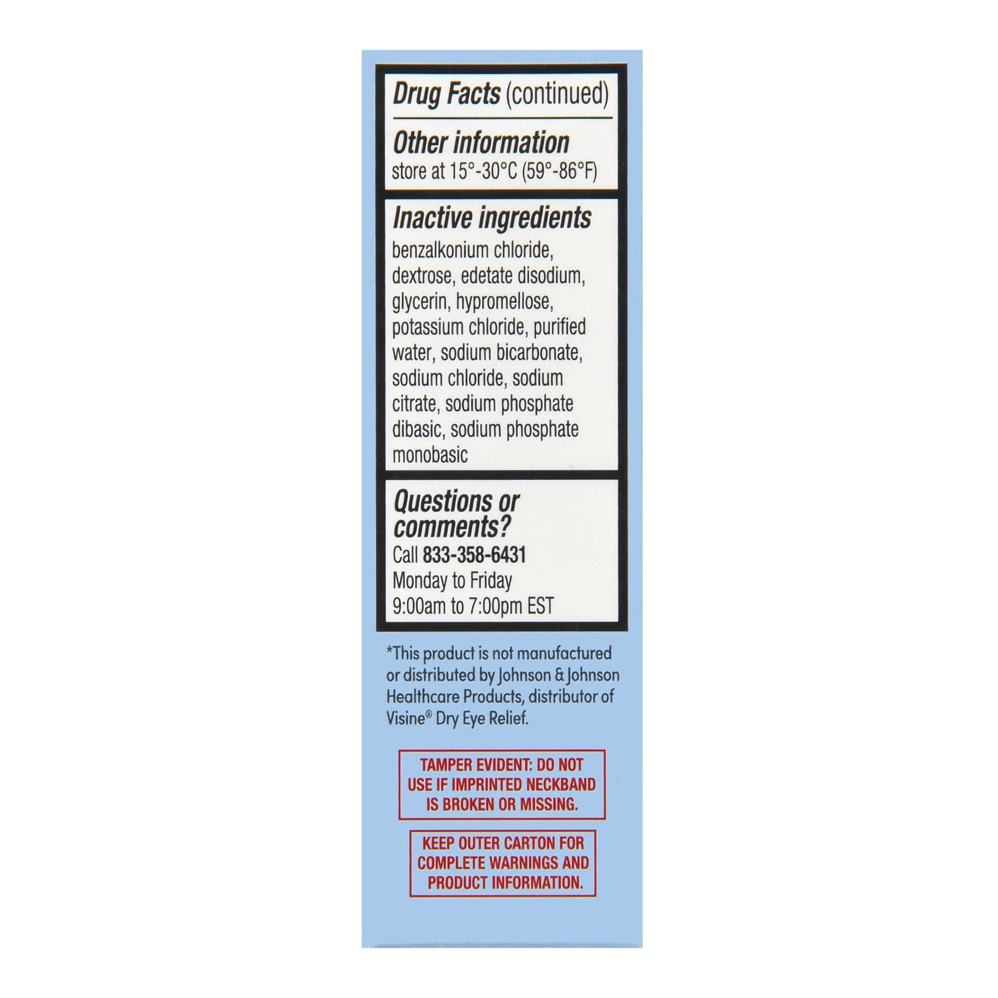 Eye Lubricant Foster & Thrive 0.5 oz. Eye Drops, Packaging Type- Each