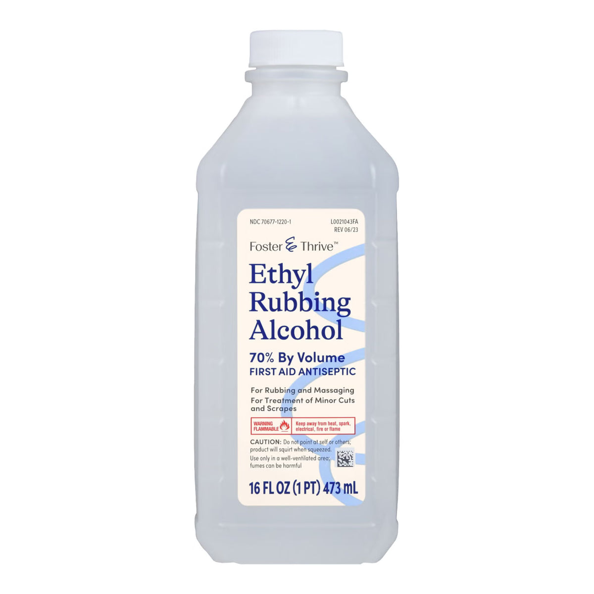 Antiseptic Ethyl Alcohol Foster & Thrive™Topical Liquid 16 oz. Bottle, 12 Bottles