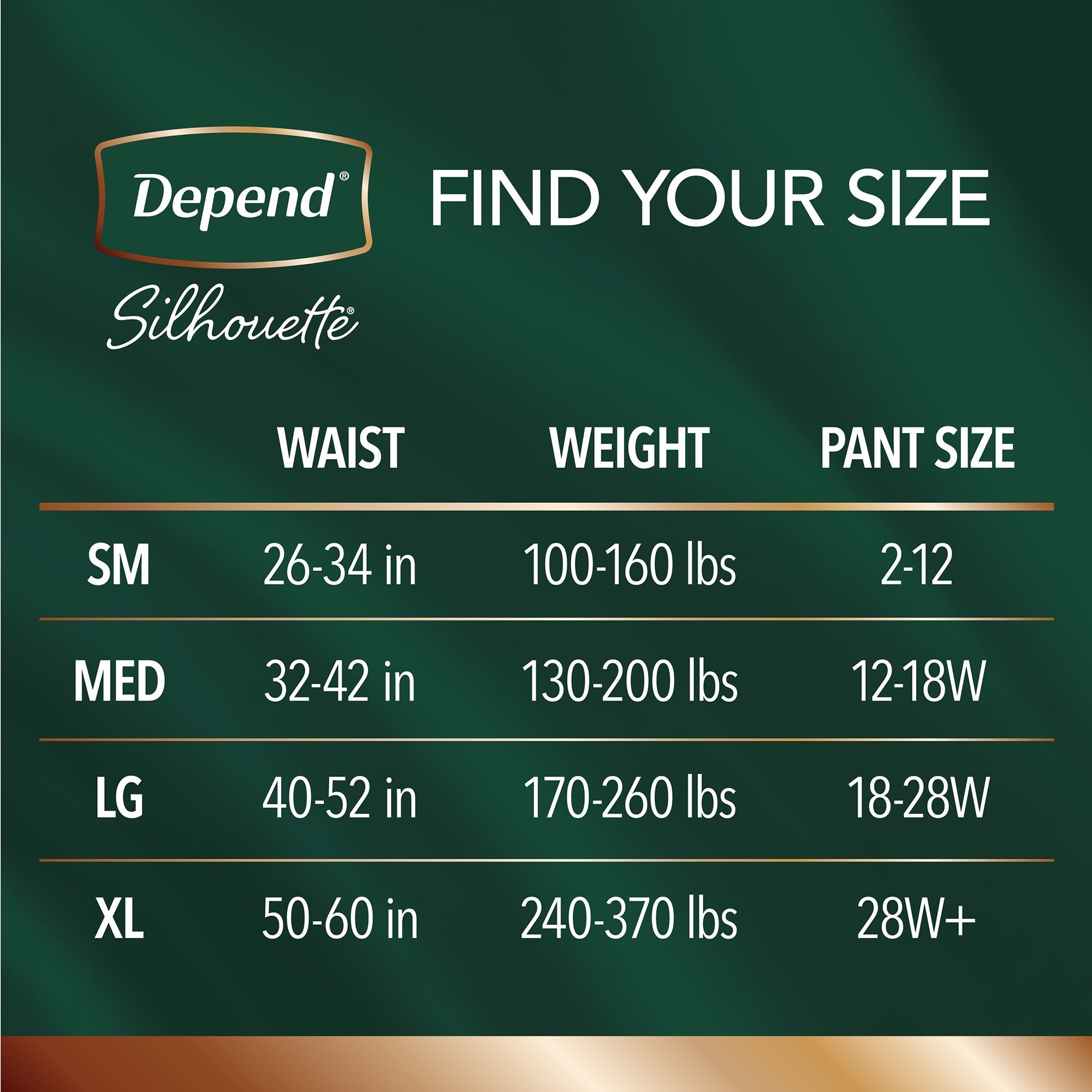 Female Adult Absorbent Underwear Depend Silhouette Waistband Style X-Large Disposable Heavy Absorbency, Packaging Type- Case