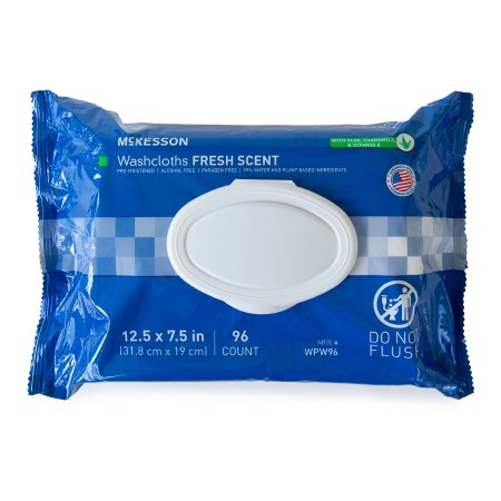 Personal Cleansing Wipe McKesson Soft Pack Scented 96 Count - 6 Packs Per Case