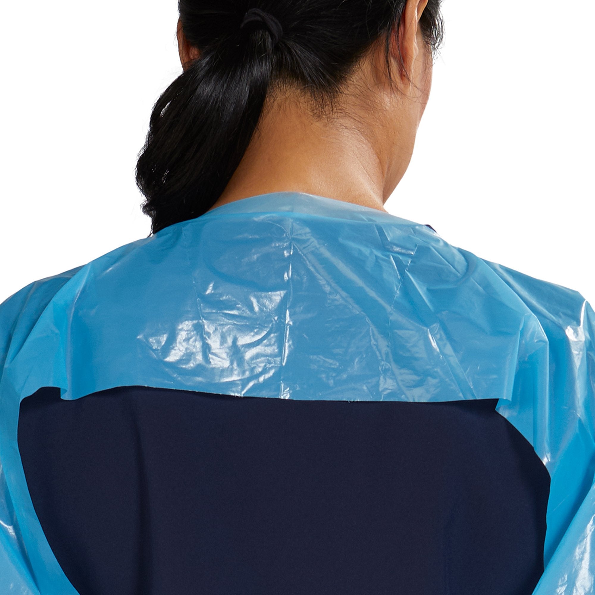 Protective Procedure Gown McKesson One Size Fits Most Blue NonSterile Not Rated Disposable,Packaging Type- Box