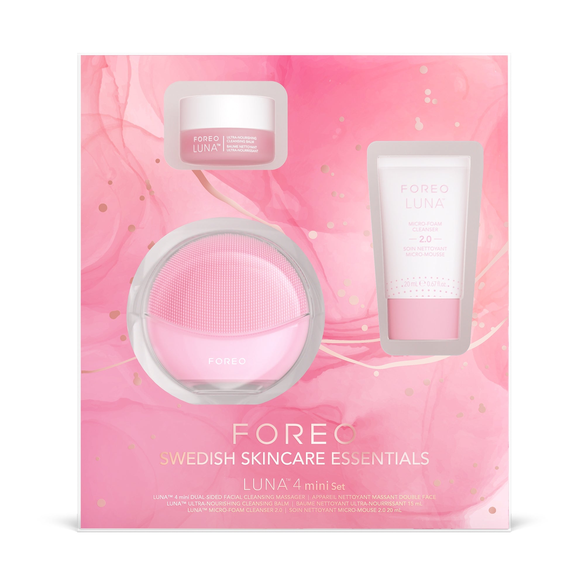Swedish Skin Care Essentials Set LUNA 4 Mini,Packaging Type- Each