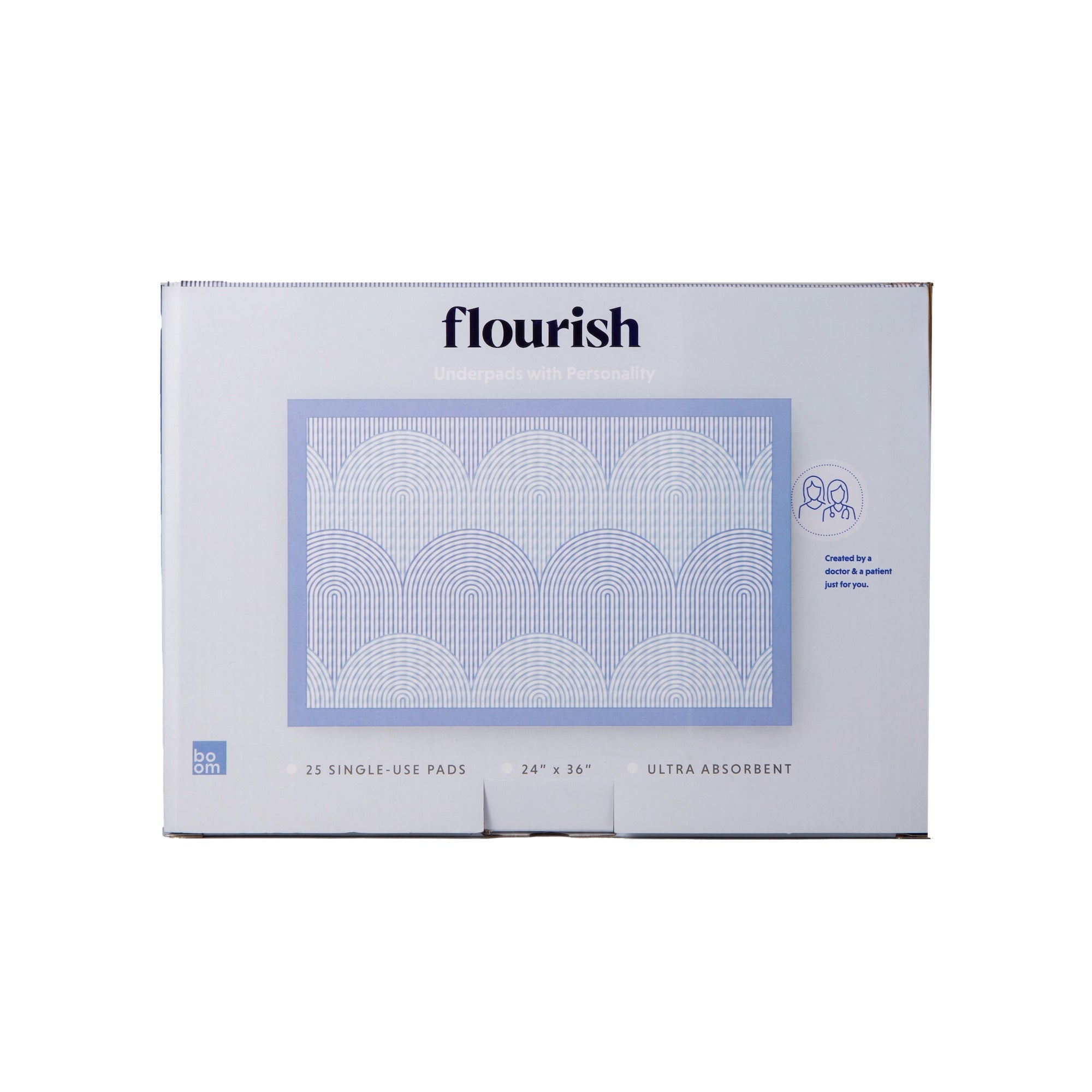 Disposable Underpad Flourish 24 X 36 Inch Fluff Light Absorbency,Packaging Type- Box
