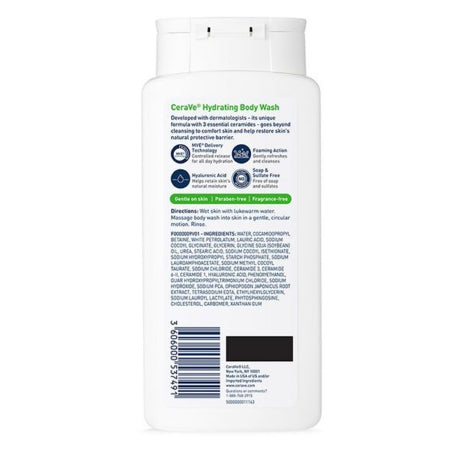 Body Wash CeraVe Hydrating Liquid 10 oz. Bottle Unscented,Packaging Type- Each