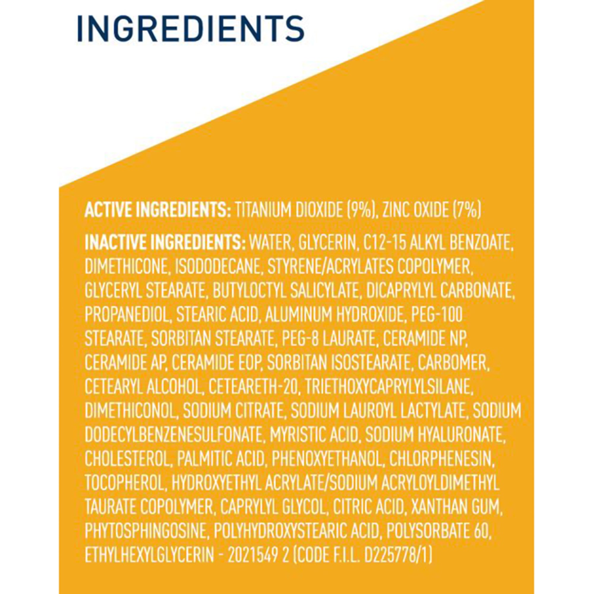 Sunscreen CeraVe Hydrating Mineral Sunscreen Face SPF 50 Lotion 2.5 oz. Tube,Packaging Type- Each