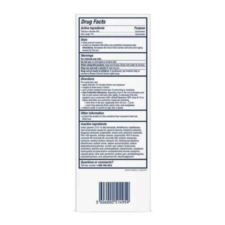 Sunscreen CeraVe Hydrating Mineral Sunscreen Face SPF 50 Lotion 2.5 oz. Tube,Packaging Type- Each