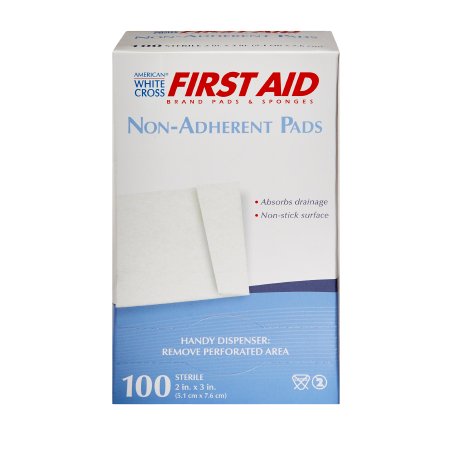 american white cross nonadherent dressing 2 x 3 inch american white cross non adherent dressing mk126982bx
