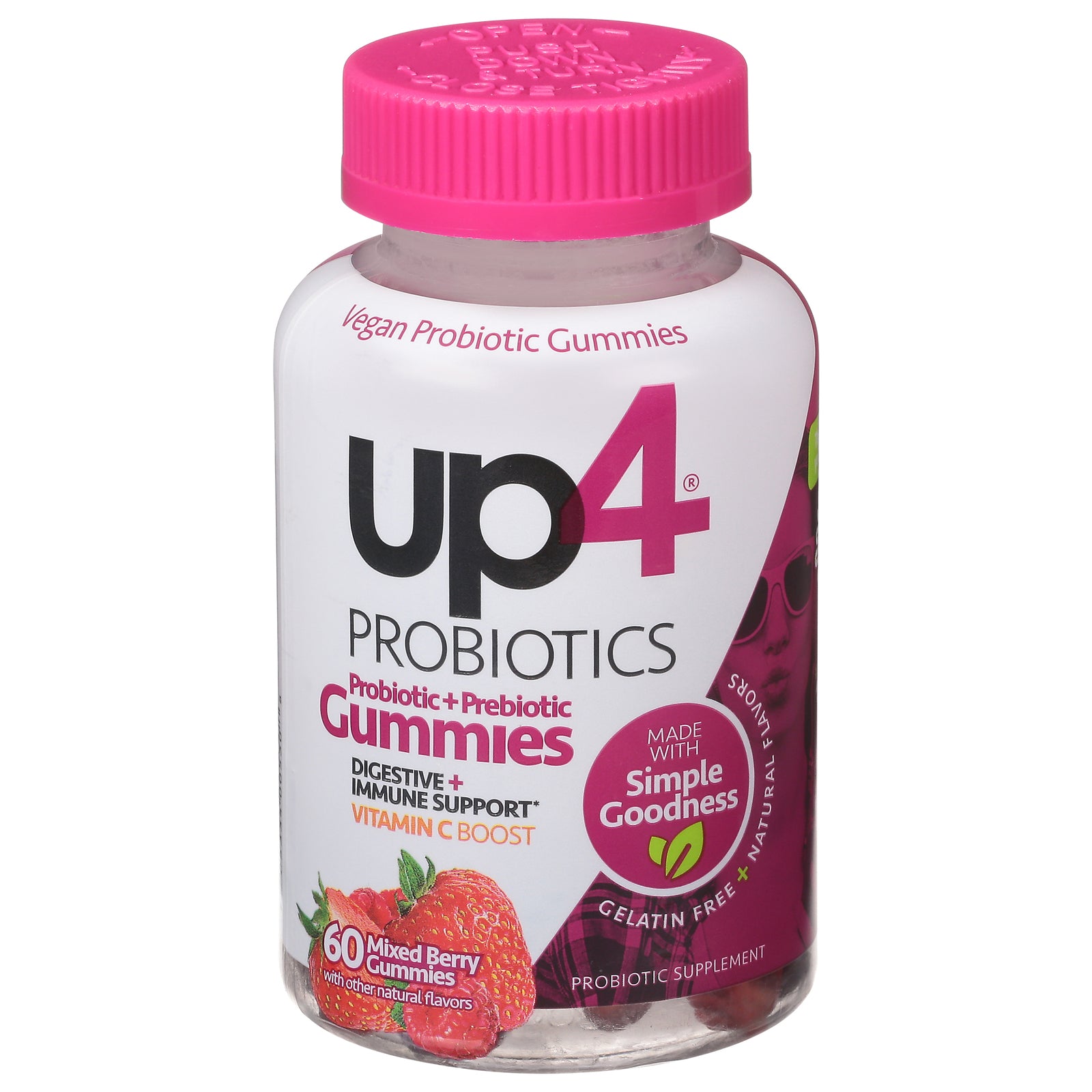 Up4 Probiotics - Probiotic Gummy Mix Berry - 1 Each - 60 Ct