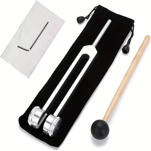 128 Hz Tuning Fork Set Weighted Bio Acoustic Tuning Fork for Healing Chakra,Sound Therapy,Reliever Stress