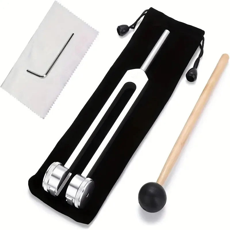 128 Hz Tuning Fork Set Weighted Bio Acoustic Tuning Fork for Healing Chakra,Sound Therapy,Reliever Stress