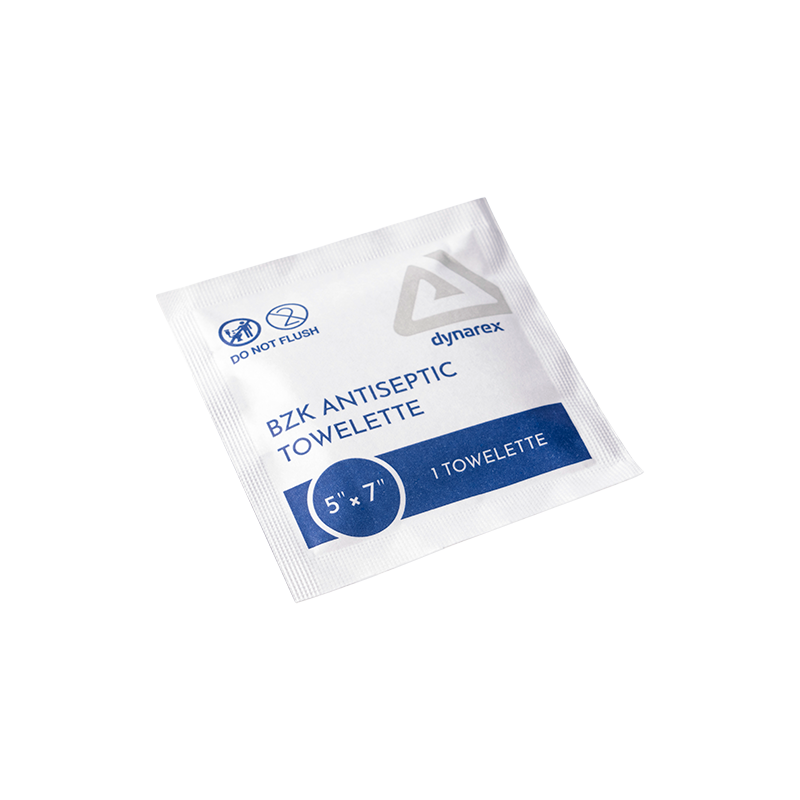 BZK Antiseptic Towelettes Size 5” x 7”