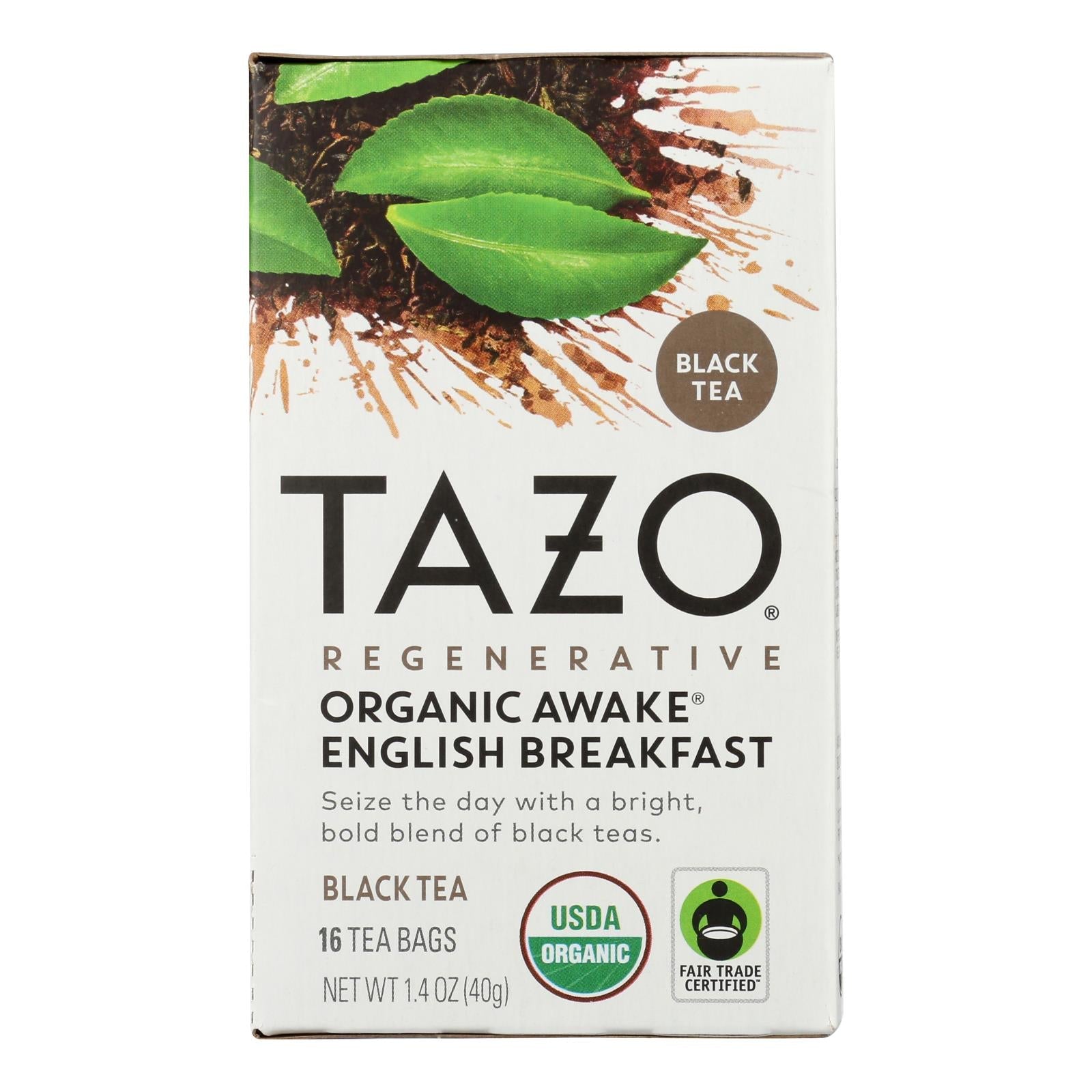 Tazo Tea - Té Awake Eng Breakfast - Caja de 6 - 16 bolsitas