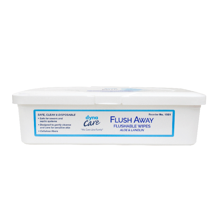 Flushable Personal Wipe Flush Away Adult Tub Scented 60 Count, Packaging Type- Box