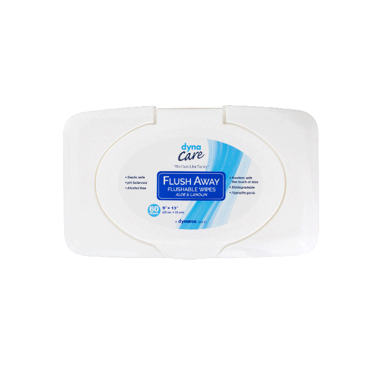 Flushable Personal Wipe Flush Away Adult Tub Scented 60 Count, Packaging Type- Case