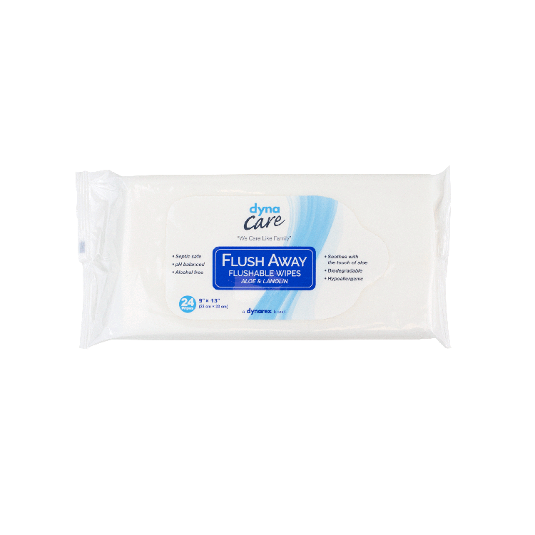 Dynarex Flushable Wipes