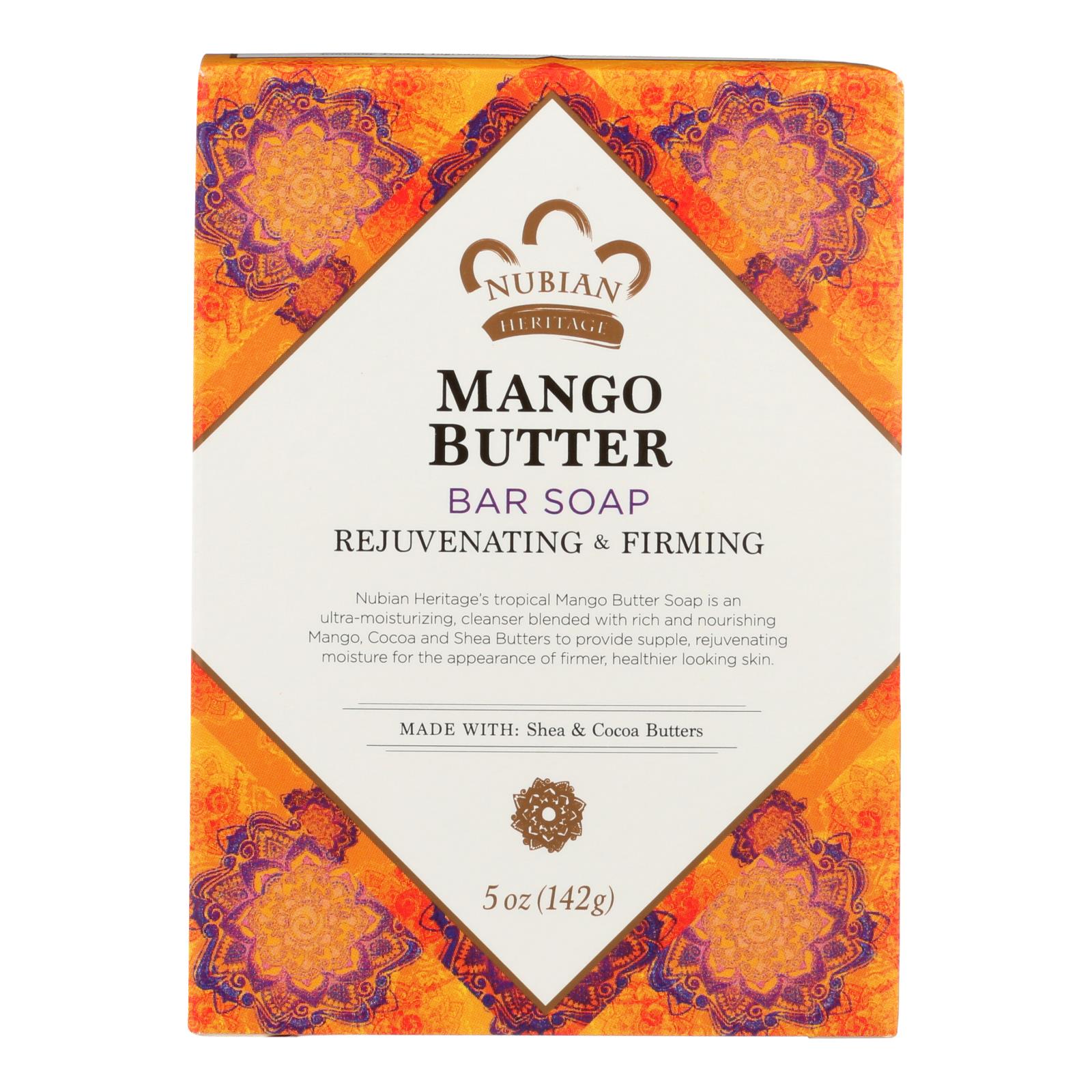 Nubian Heritage Bar Soap Mango Butter - 5 Oz