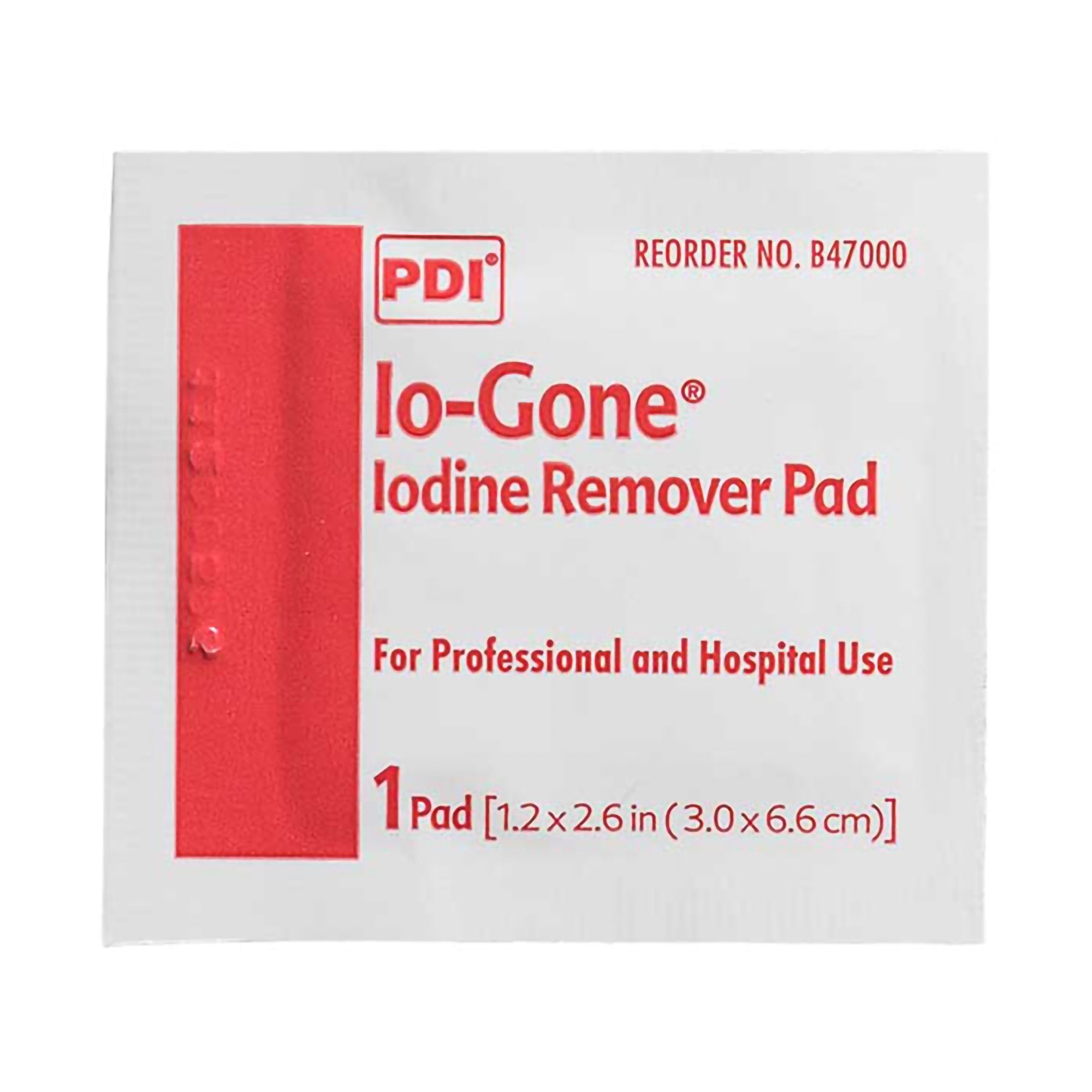Iodine Removal Prep Pad Io-Gone Individual Packet Alcohol Scent 100 Count,Packaging Type- Box