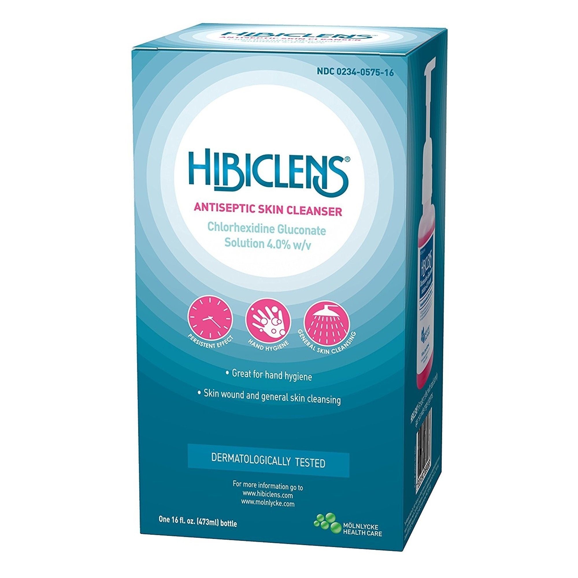 Antiseptic / Antimicrobial Skin Cleanser Hibiclens 16 oz. Pump Bottle 4% Strength CHG (Chlorhexidine Gluconate) NonSterile,Packaging Type- Each