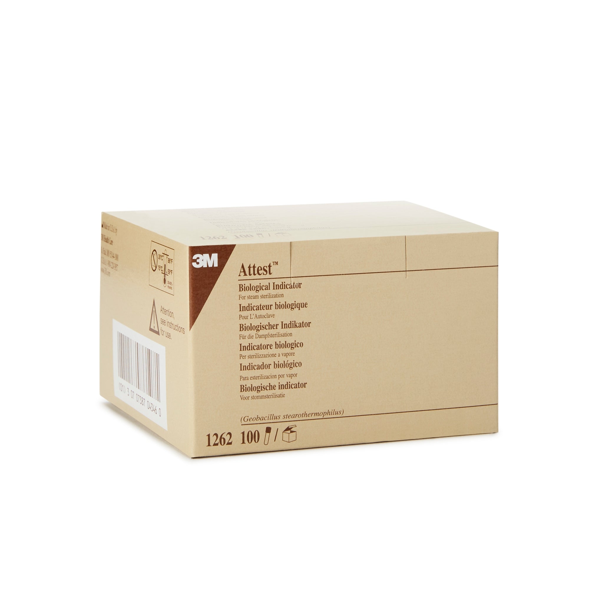 Attest Sterilization Biological Indicator Vial Steam, Packaging Type- Case
