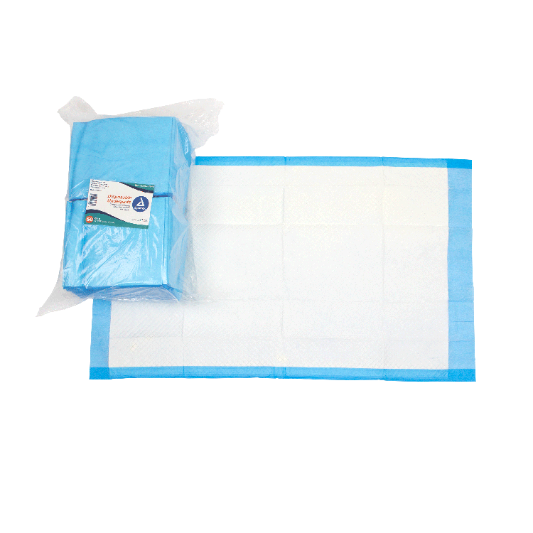Disposable Underpad Dynarex 23 X 24 Inch Fluff Light Absorbency,Packaging Type- Each