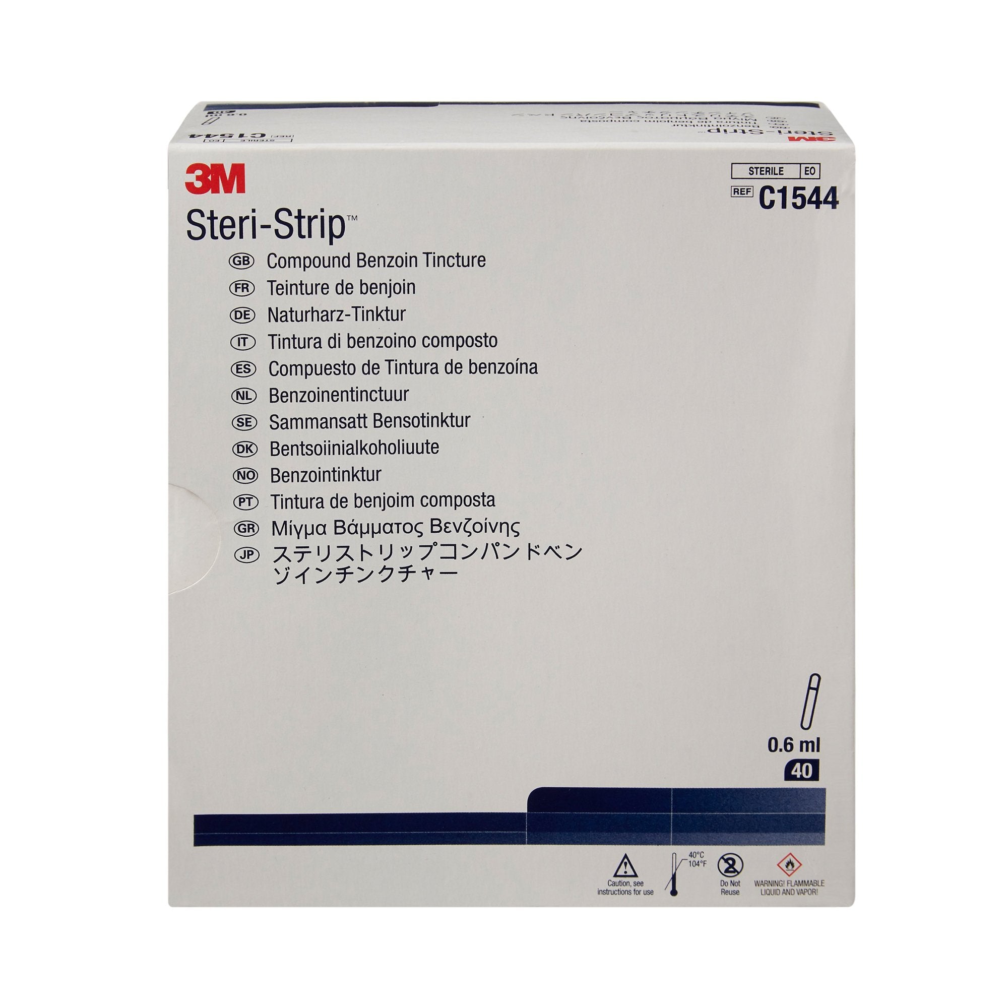 Antiseptic Benzoin Tincture 3M Steri-Strip Topical Liquid 0.667 mL Ampule,Packaging Type- Box