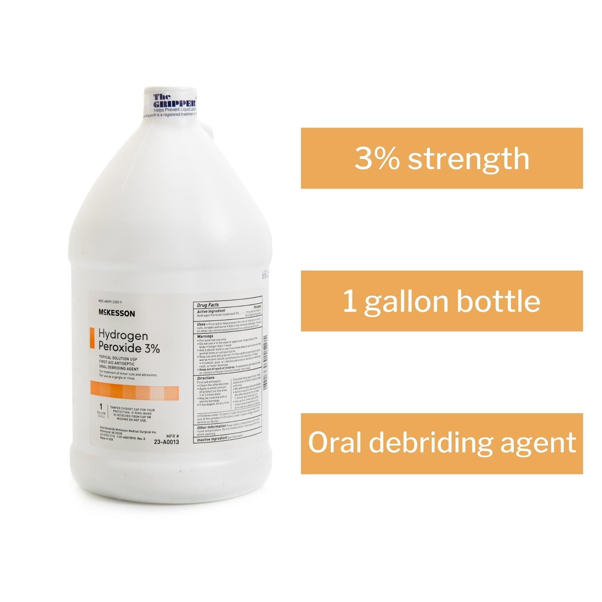 Antiseptic McKesson Brand Topical Liquid 1 gal. Bottle, Packaging Type- Case
