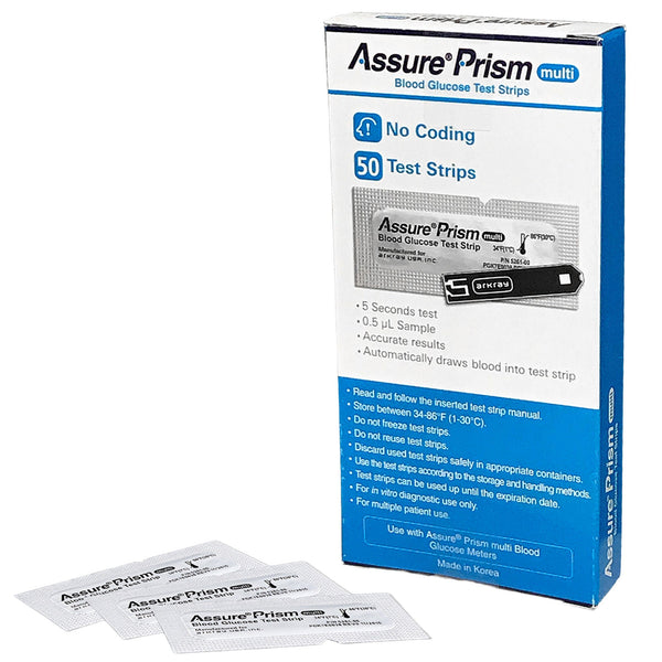 Blood Glucose Test Strips ASSURE Prism Multi 50 Strips per Pack Default Title