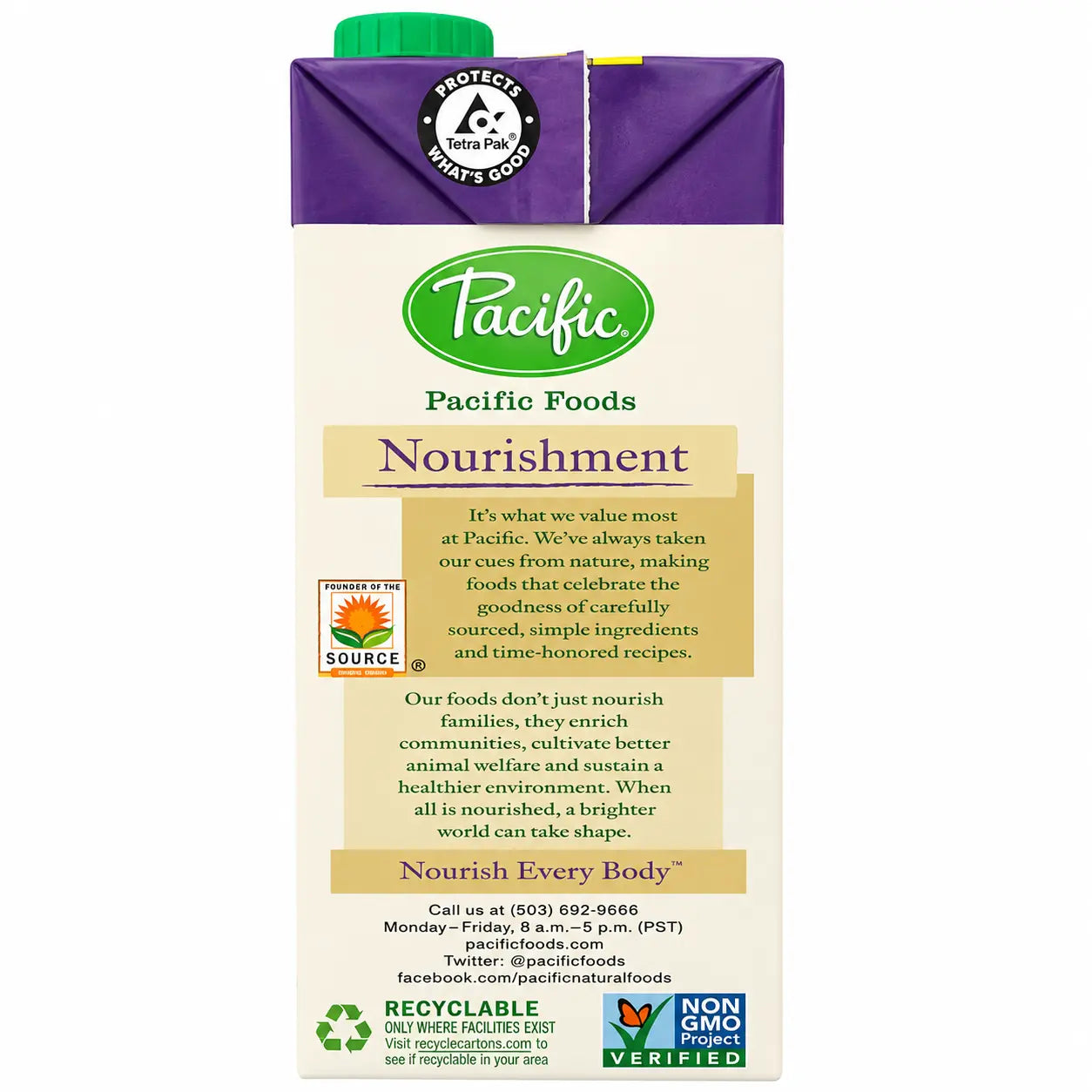 Pacific Natural Foods Hemp Original - Unsweetened - Case Of 12 - 32 Fl Oz.