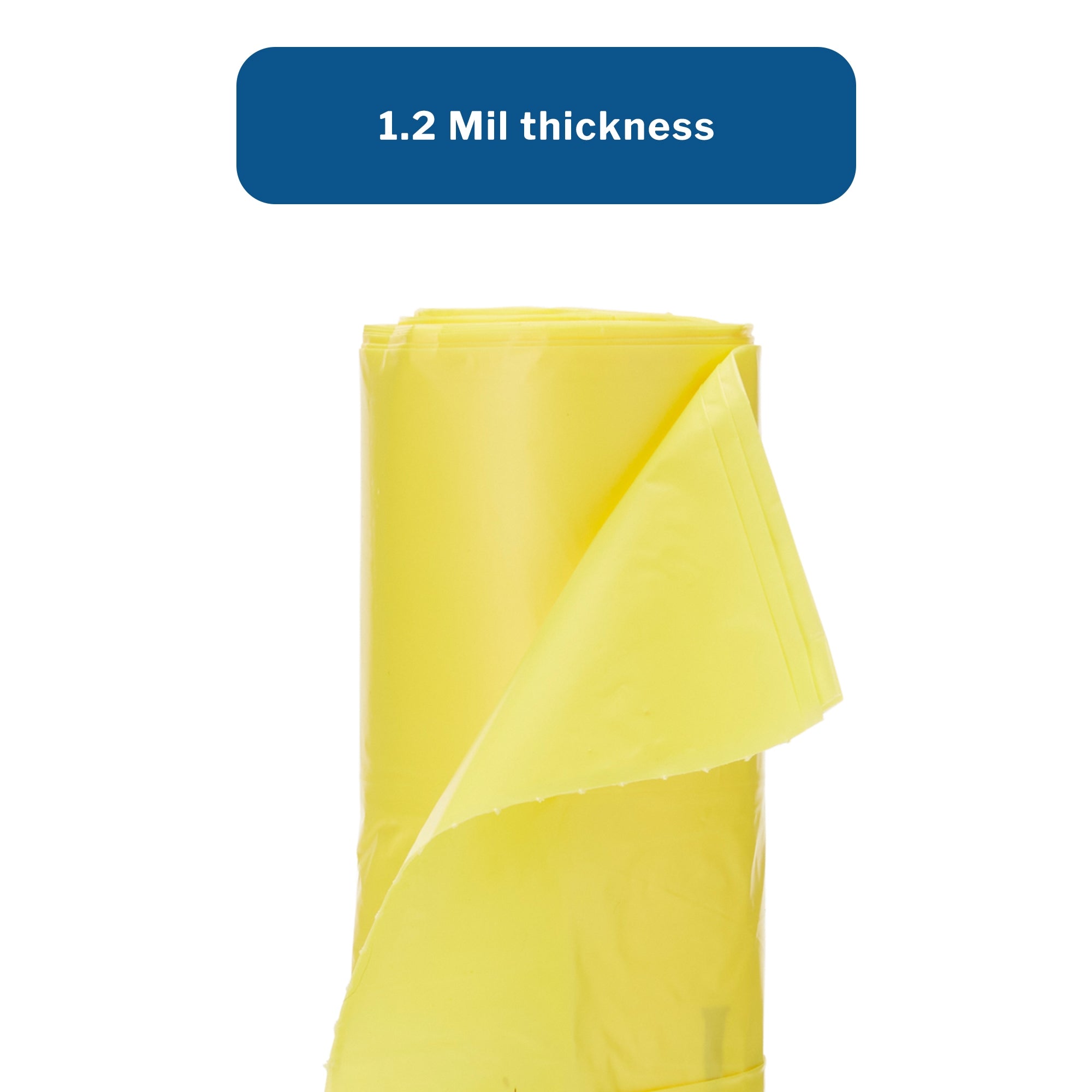 Biohazard Laundry Bag McKesson 30 to 33 gal. Yellow Bag 8 X 23 X 41 Inch, Packaging Type- Case