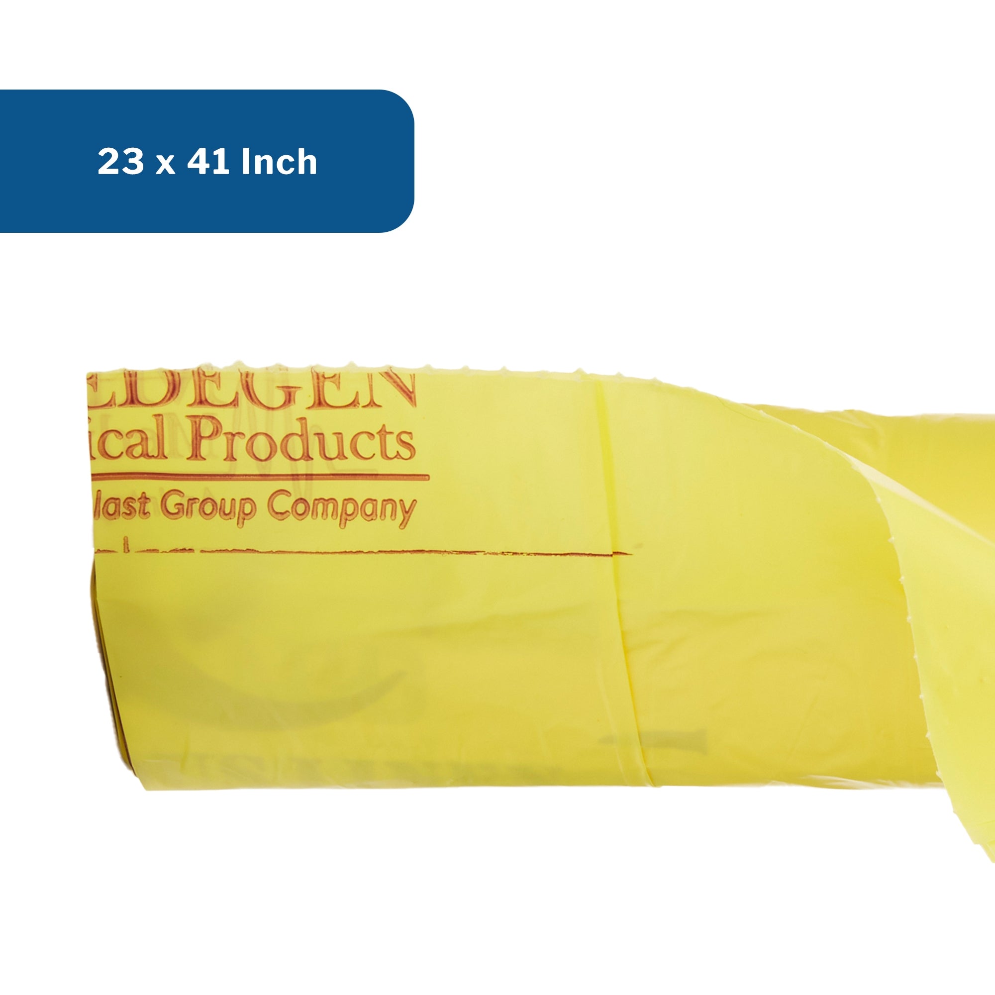 Biohazard Laundry Bag McKesson 30 to 33 gal. Yellow Bag 8 X 23 X 41 Inch, Packaging Type- Case