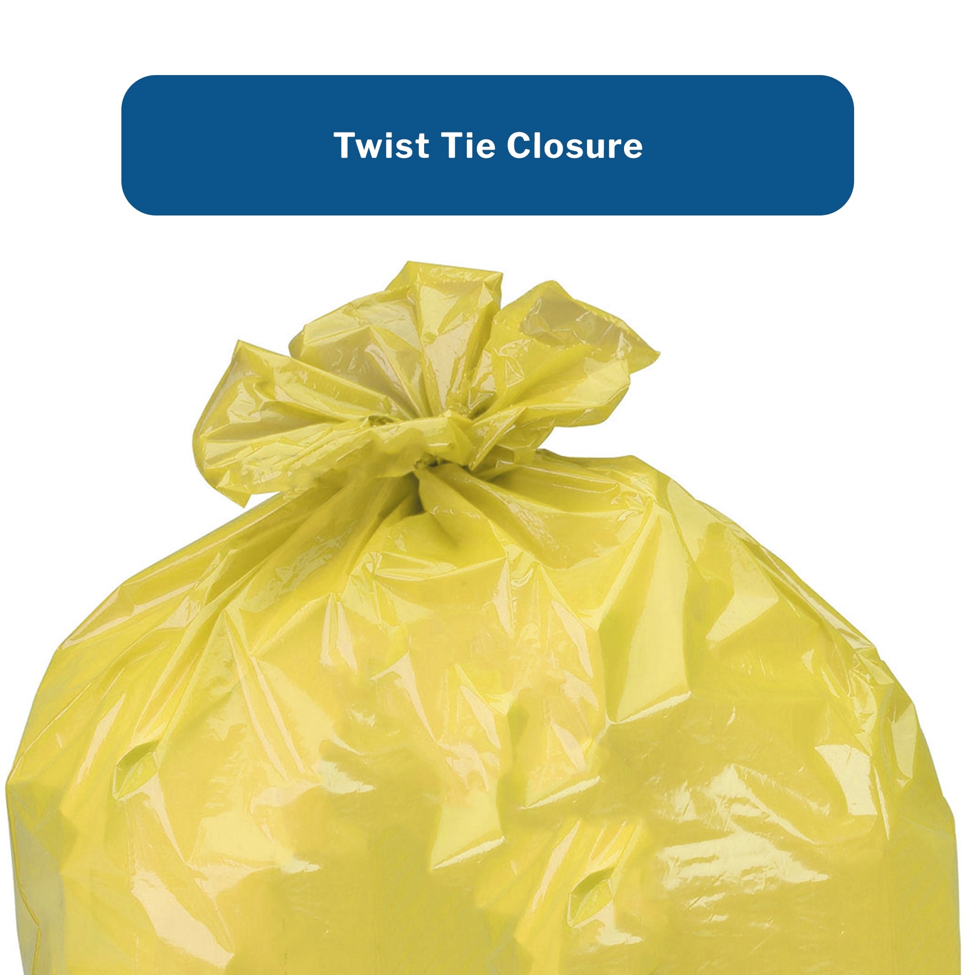 Biohazard Laundry Bag McKesson 30 to 33 gal. Yellow Bag 8 X 23 X 41 Inch, Packaging Type- Case