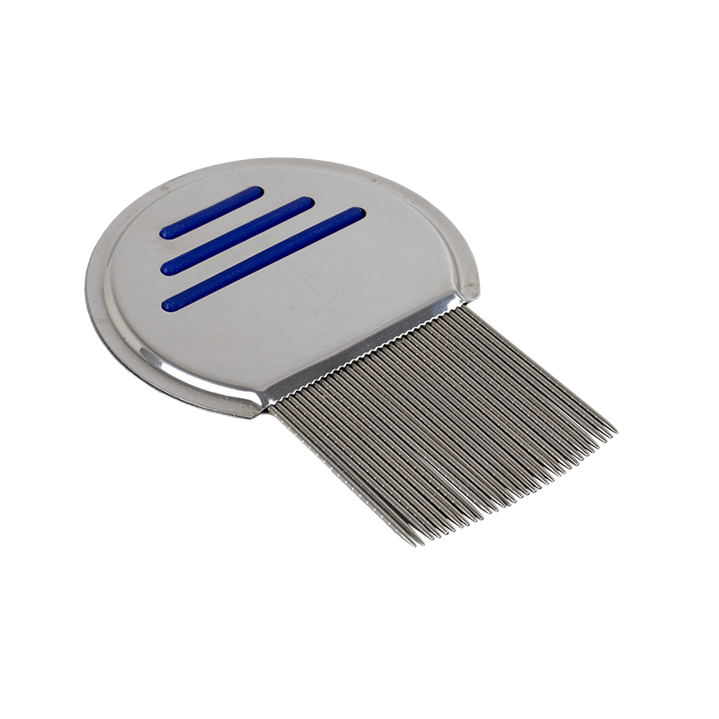 Dynarex ClearNit Metal Lice and Nit Removal Comb with handle
