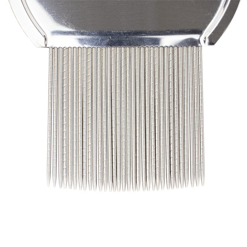 Dynarex ClearNit Metal Lice and Nit Removal Comb with handle